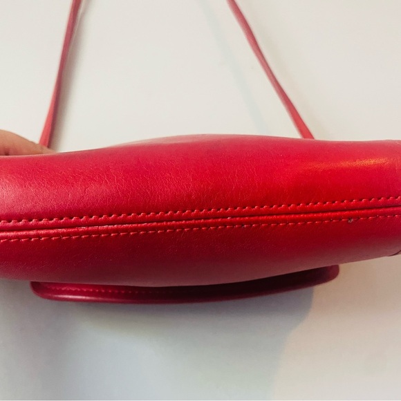Coach Vintage Red Chrystie Crossbody RARE - Picture 8 of 10